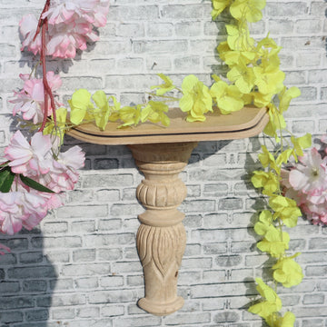 Aishvaryam Rajwadi Cornice Shelf with Handcarved Log
